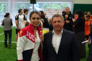 Футбольный матч в День семьи, любви и верности