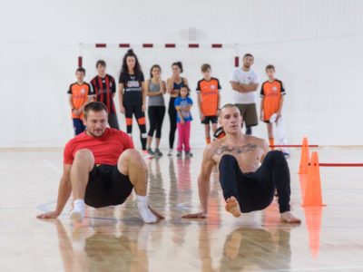 В спортивном комплексе