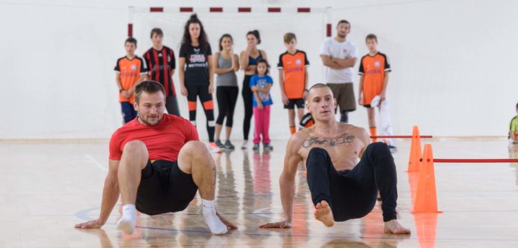 В спортивном комплексе 
