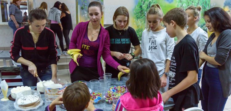 В спортивном комплексе 