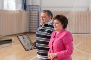 Благодарность за строительство спорткомплекса Тотем