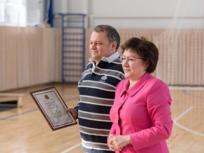 Благодарность за строительство спорткомплекса Тотем