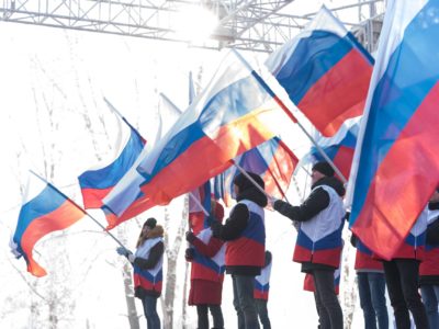 В Красноярске прошла акция «Вперёд, Россия»!