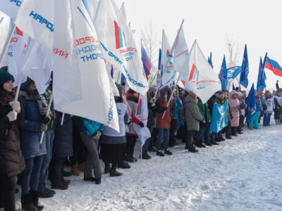 В Красноярске прошла акция «Вперёд, Россия»!