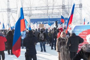 В Красноярске прошла акция «Вперёд, Россия»!