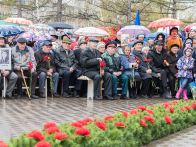 Красноярск отмечает праздник - 9 мая