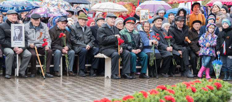 Красноярск отмечает праздник - 9 мая