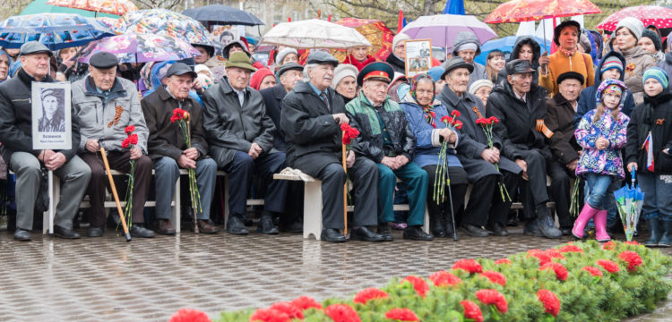 Красноярск отмечает праздник - 9 мая