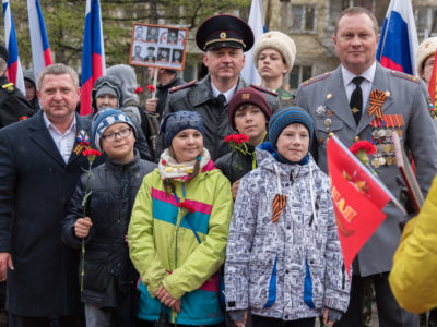 Красноярск отмечает праздник - 9 мая