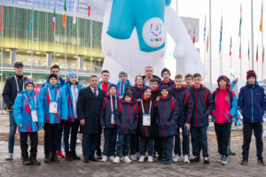 ФК "Тотем" посетил открытие Универсиады