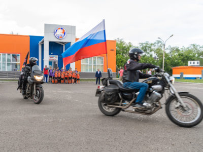 Байк-клуб «Ночные волки» в гостях у ФК «Тотем»