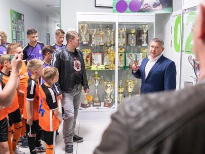 Байк-клуб «Ночные волки» в гостях у ФК «Тотем»